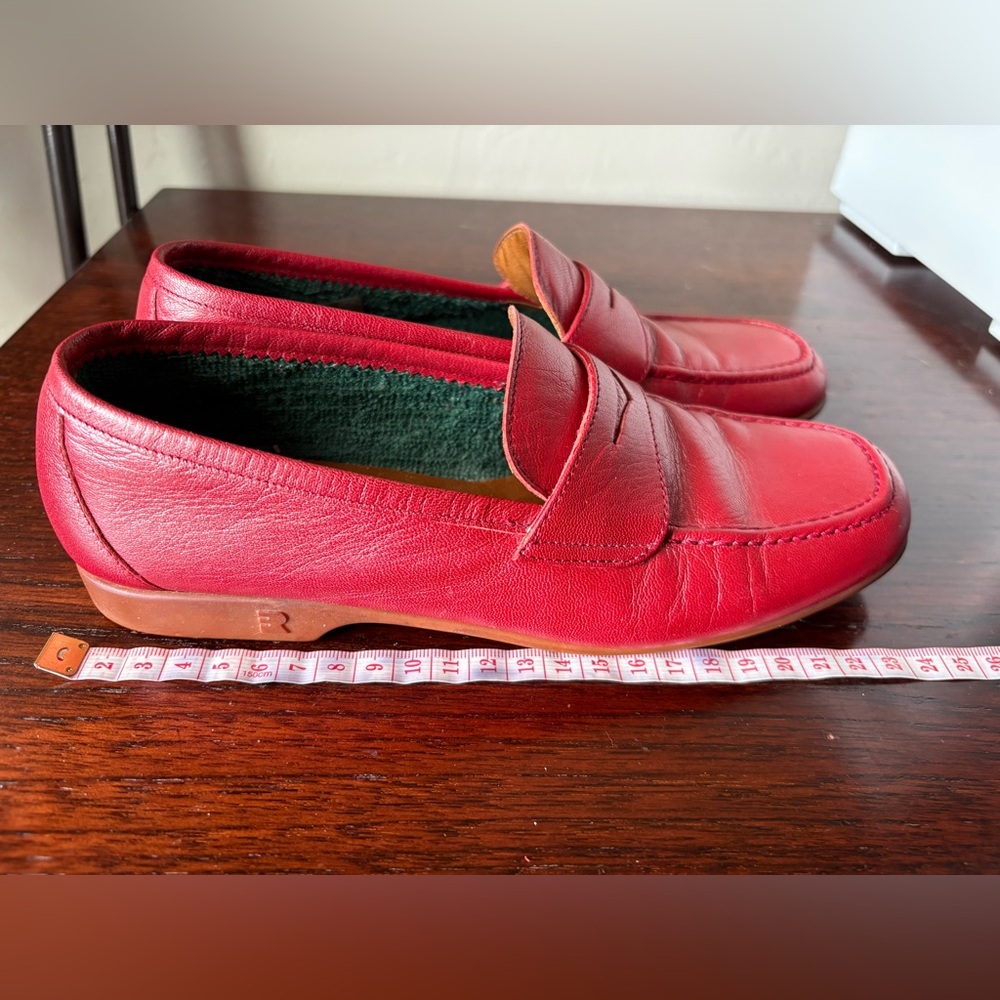 Fratelli Rossetti Red Leather Loafers